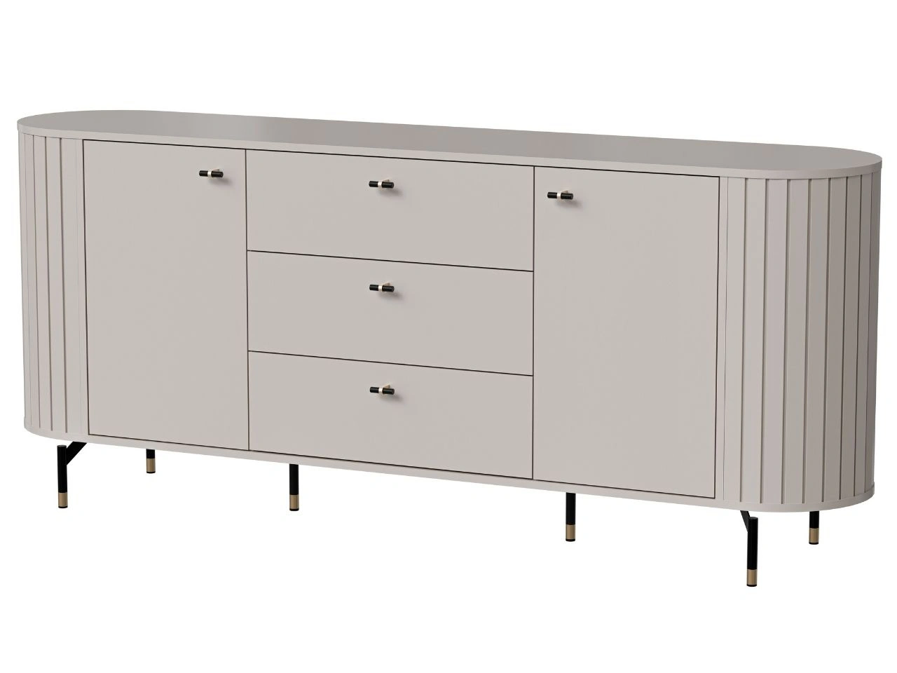 Kommode mit Türen und Schubladen Soria Kaschmir