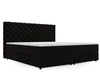 Boxspringbett mit Bettkasten 180x200 Bergamo Schwarz