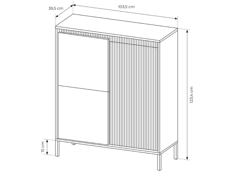 Türkommode Sorano Schwarz