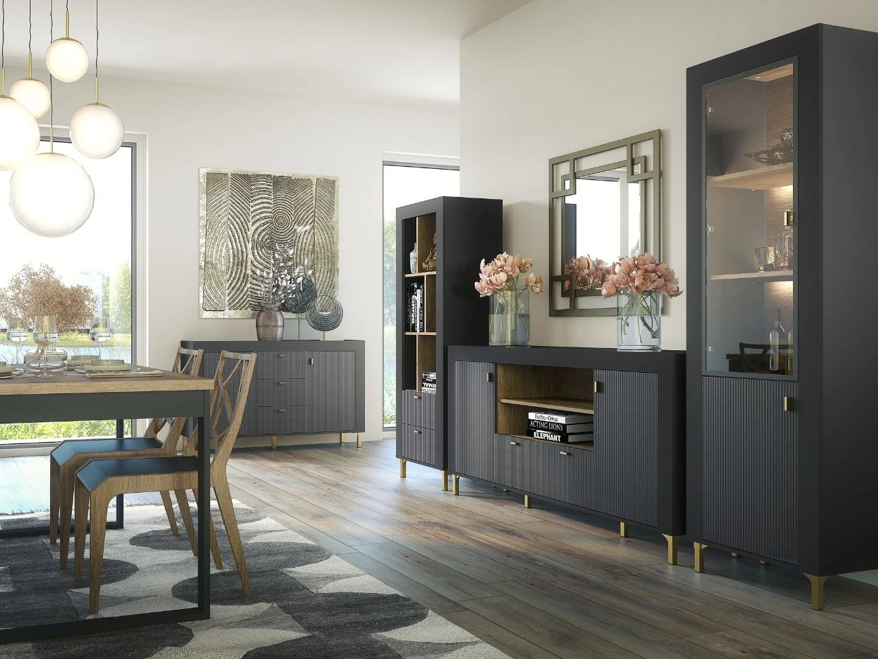 Wohnzimmermöbelset Messina Kaschmir