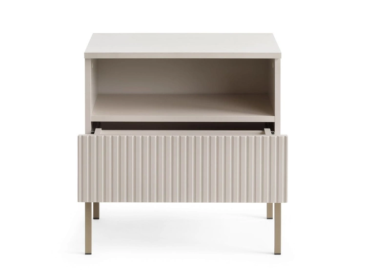 Nachtschrank mit Schublade und Led Deo Kaschmir