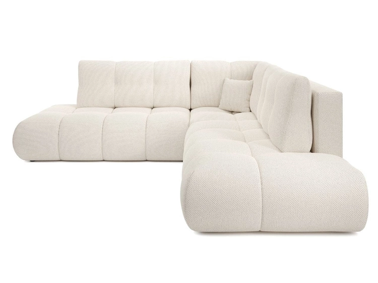 Ecksofa mit Schlaffunktion und Bettkasten Rechts Kair Beige