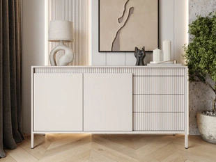 Kommode mit Türen und Schubladen 153 cm Sorano Beige