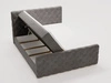 Boxspringbett mit Bettkasten 180x200 Lunaris Dunkelgrau