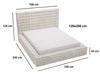 Polsterbett mit Bettkasten und Lattenrost 120x200 Barbados Dunkelgrau