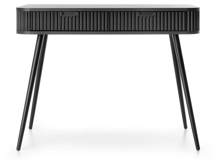 Schminktisch Viva Schwarz auf Schwarzen Beinen