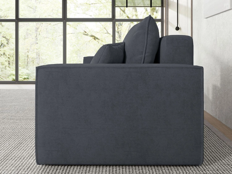 Schlafsofa mit Bettfunktion und Bettkasten Sivra Grau