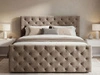 Boxspringbett mit Bettkasten 180x200 Montego Braun