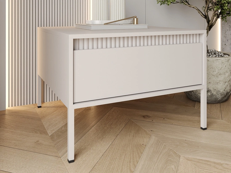 Couchtisch mit Stauraum Sorano Beige