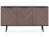 Türkommode 150 cm Nemi Schwarzer Graphit Braun