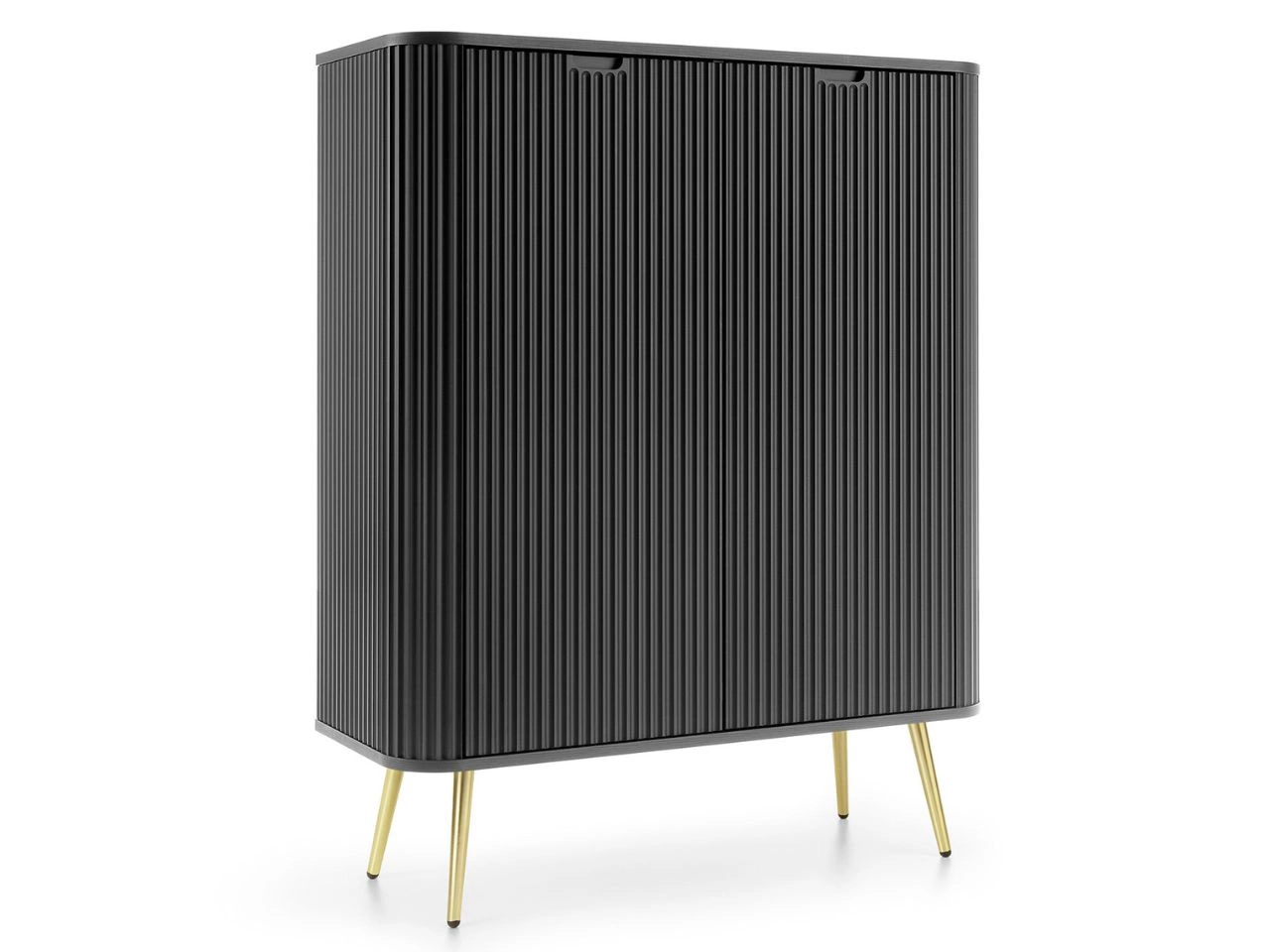 Türkommode Viva Schwarze auf Goldene Beinen