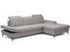 Ecksofa L-Form Rechts mit Schlaffunktion und Bettkasten Hannover Grau