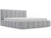 Polsterbett mit Bettkasten und Lattenrost 120x200 Cloud Hellgrau