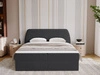 Boxspringbett mit Bettkasten 180x200 Bogota Schwarz