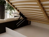 Polsterbett mit Bettkasten und Lattenrost 200x200 Imperial Creme