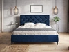 Polsterbett mit Lattenrost 140x200 Tril Dunkelblau