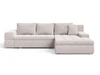 Ecksofa L-Form mit Schlaffunktion und Bettkasten Sonia Beige