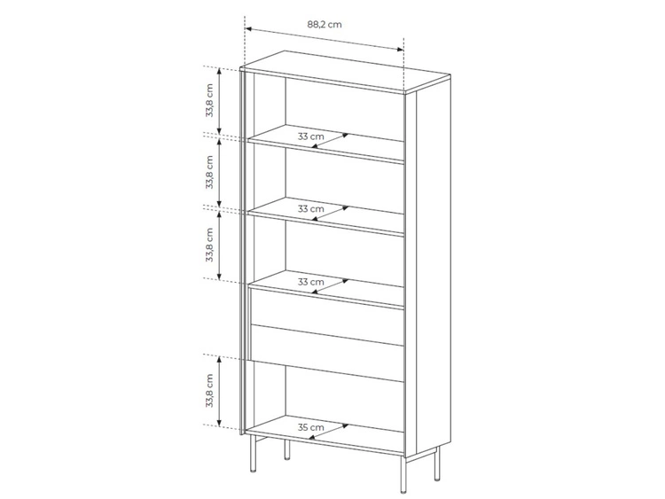 Wohnzimmer-Set Lumina Eiche Dunin