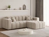 Ecksofa L-Form Rechts Moderne Ecksofa Loopo Beige