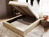 Polsterbett mit Bettkasten und Lattenrost 140x200 Lago Beige