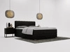 Boxspringbett mit Bettkasten 180x200 Forte Schwarz