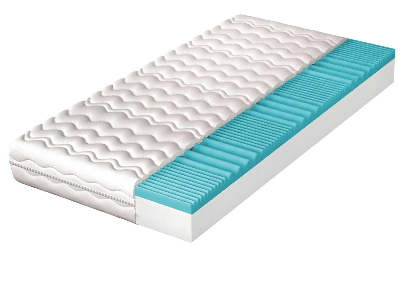 Schaumstoffmatratze mit profiliertem Schaum Simba 80x200