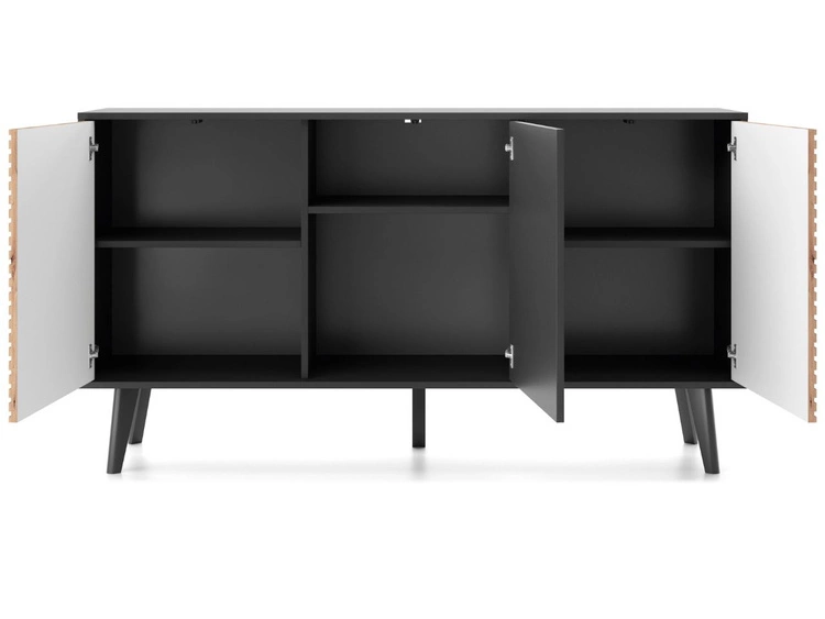 Türkommode Astro Schwarz, Artisan Eiche