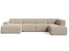 Wohnlandschaft Rechts Belluno Beige