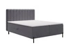 Boxspringbett mit Bettkasten 140x200 Primavera Dunkelgrau