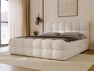 Boxspringbett mit Bettkasten 140x200 Modo Beige