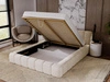 Polsterbett mit Bettkasten und Lattenrost 120x200 Ibiza Beige