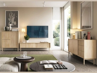 Wohnzimmer-Möbelset Gradimento Eiche Cremona