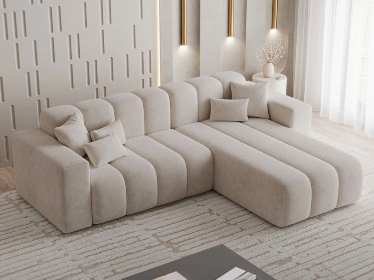 Ecksofa L-Form Rechts Nork Beige