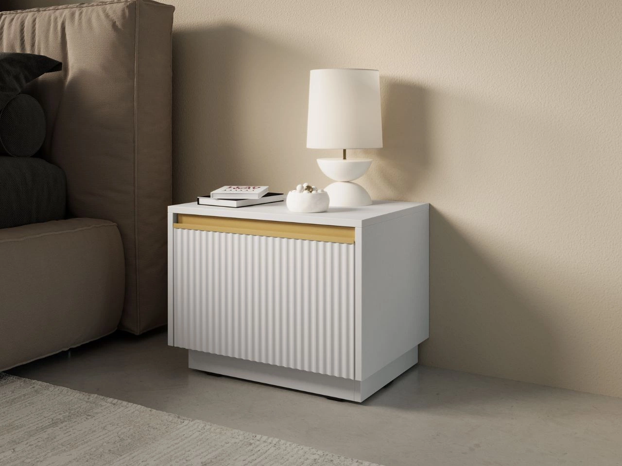 Nachttisch mit Schublade Roland Weiß