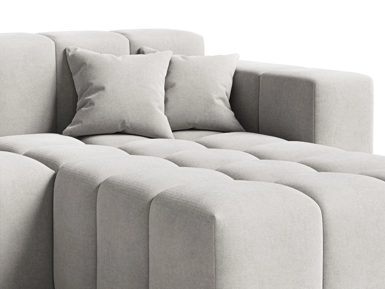 Ecksofa L-Form Rechts Moderne Ecksofa Loopo Grau