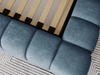 Polsterbett mit Bettkasten und Lattenrost 160x200 Italia Blau