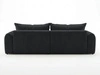 Ecksofa L-Form Links mit Schlaffunktion und Bettkasten Bonno Schwarz