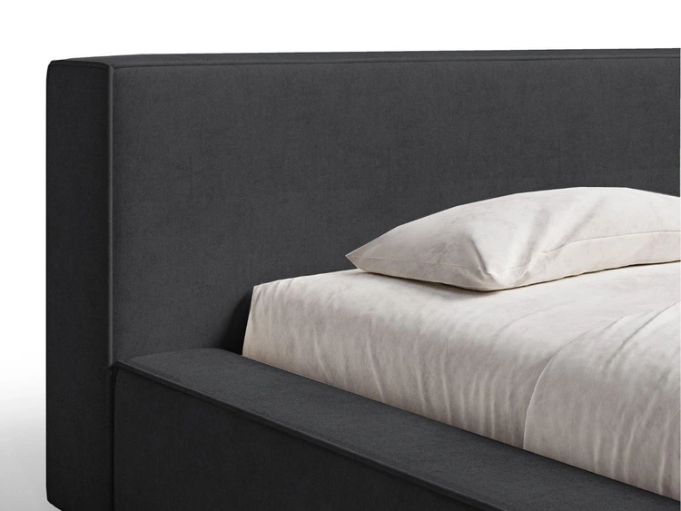 Polsterbett mit Bettkasten und Lattenrost 160x200 Mali Schwarz