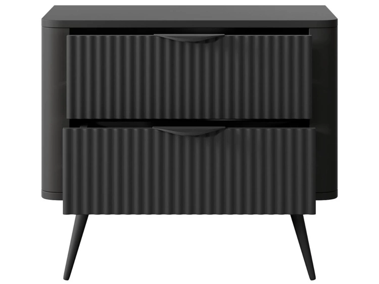 Nachtschrank Latina Schwarz