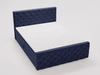 Boxspringbett mit Bettkasten 180x200 Montego Blau