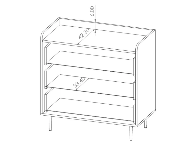 Wohnzimmerset Vasa Braun