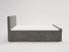 Boxspringbett mit Bettkasten 180x200 Lunaris Dunkelgrau