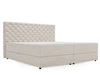 Boxspringbett mit Bettkasten 200x200 Bergamo Beige