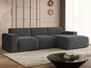 Ecksofa L-Form Rechts Lavia Dunkelgrau