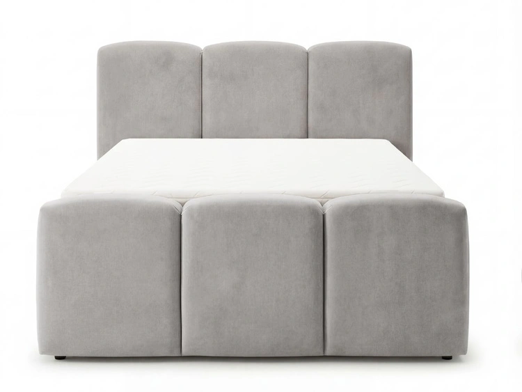 Boxspringbett mit Bettkasten 160x200 Campi Grau