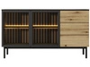 Kommode mit Türen und Schubladen 150 Loara Eich Evoke, Schwarz
