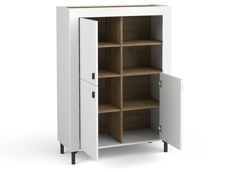 Möbelset für Wohnzimmer Messina Weiß