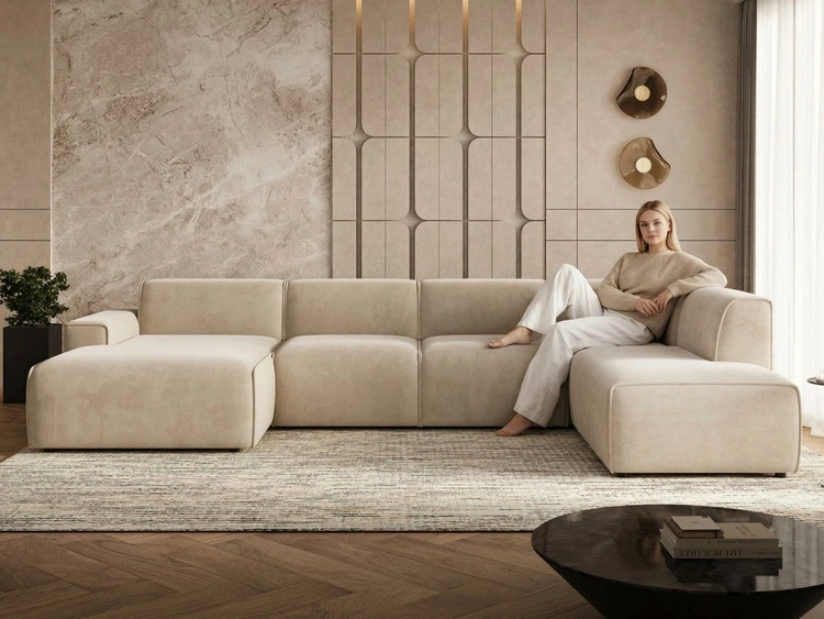 Wohnlandschaft Rechts Belluno Beige