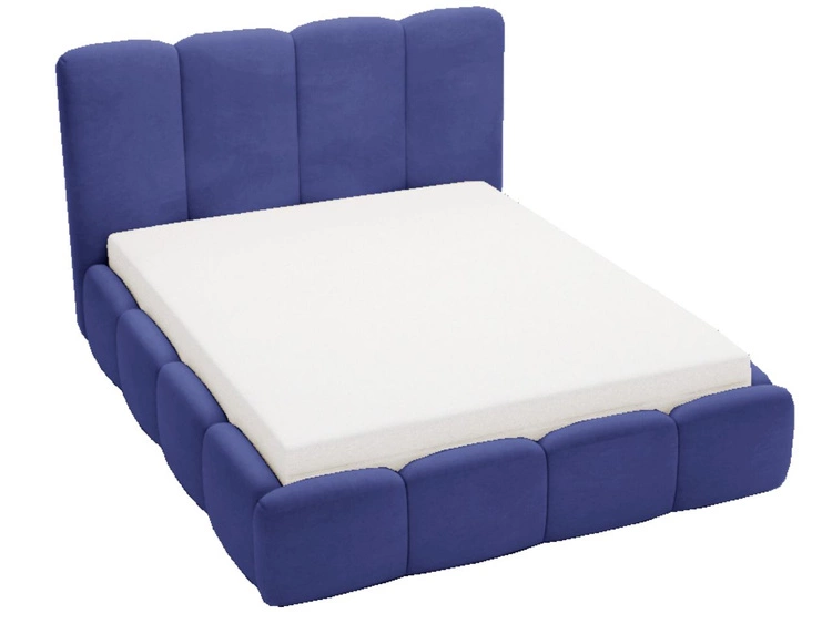 Polsterbett mit Bettkasten und Lattenrost 120x200 Galli Blau