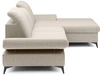 Ecksofa L-Form Rechts mit Schlaffunktion und Bettkasten Hannover Creme